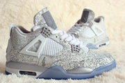 Jordan Air Jordan 4 Laser 5LAB4 White and Blue Sneakers