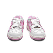 White and Pink Spade A Low-Top Sneakers MFS003-109