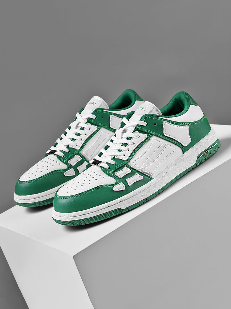 AIMIR Green and White Low-Top Sneakers FS003-344