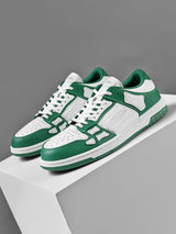 AIMIR Green and White Low-Top Sneakers FS003-344
