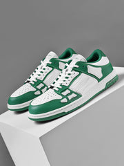 AIMIR Green and White Low-Top Sneakers FS003-344