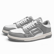 AIVIIRI Gray and White Low-Top Sneakers MFS003-043