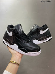 Nike Air Flight 89 Black and White Sneakers