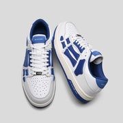 White and Blue Low-Top Sneakers MFS003-123