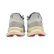 On Running Cloudmonster 2 Sneakers in Light Gray and Red