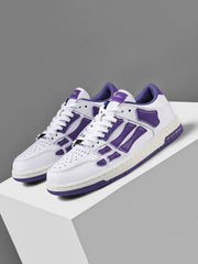 AIMIRI Low-Top Sneakers in White and Purple