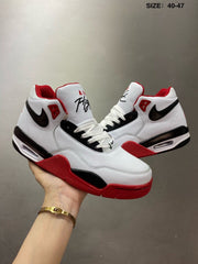 Nike Air Flight 89 High-Top Sneakers White Red Black