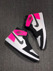 Jordan 1 High Valentine's Day Black Pink Sneakers