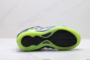 Nike Penny Hardaway Foamposite Sneakers, Black and Volt Green