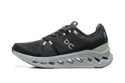 On Cloudsurfer Running Shoes in Black and Glacier