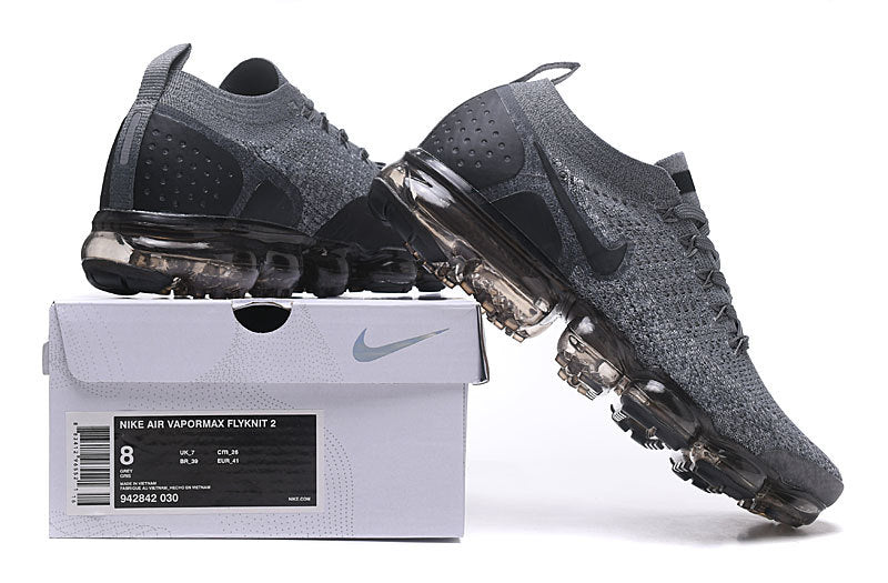 Nike Air VaporMax Flyknit 2 Grey Black Sneakers 942842-030