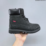Timberland Embossed Leather-Style Lace-Up Boots