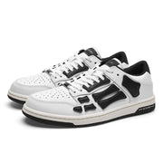 AIVIIRI MFS003-111 White and Black Low-Top Sneakers