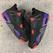 Jordan Air Jordan 4 Raptors Black Purple Red Sneakers