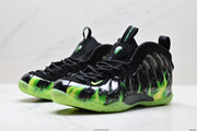 Nike Penny Hardaway Foamposite Sneakers, Black and Volt Green