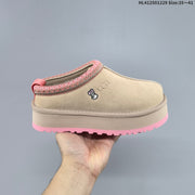 UGG Tazz Platform Slip-On Slippers in Beige and Pink