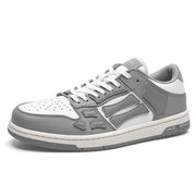 AIVIIRI Gray and White Low-Top Sneakers MFS003-043
