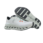 On Cloudmonster 2 Running Shoes in White and Black