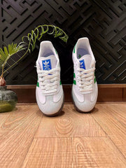 adidas Samba Sneakers White Green Gum Sole