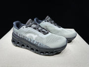 On Cloudmonster Running Shoes in Eclipse and Magnet