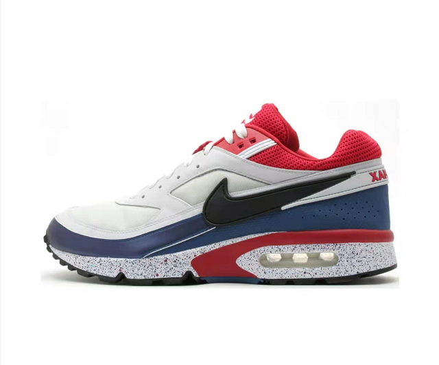 Nike White, Blue and Red Air Cushion Sneakers