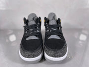 Air Jordan 3 Retro Black and Grey Sneakers