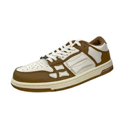 Spade A Low-Top Sneakers in Coffee Brown and White MFS003-281