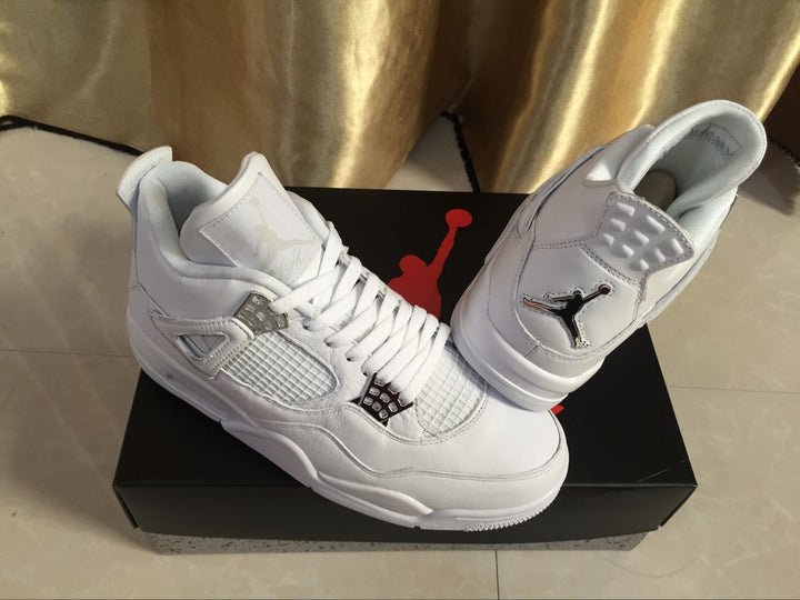 Jordan Air Jordan 4 Retro White High-Top Sneakers