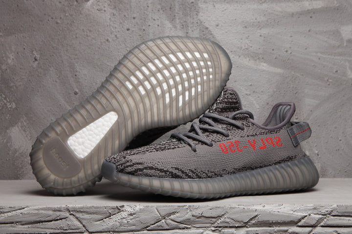 Yeezy 350 V2 Black and Gray Zebra Sneakers
