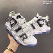 Nike Air More Uptempo White Silver Sneakers 09JXD528