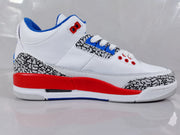 Jordan 3 Retro White Red Blue Sneakers