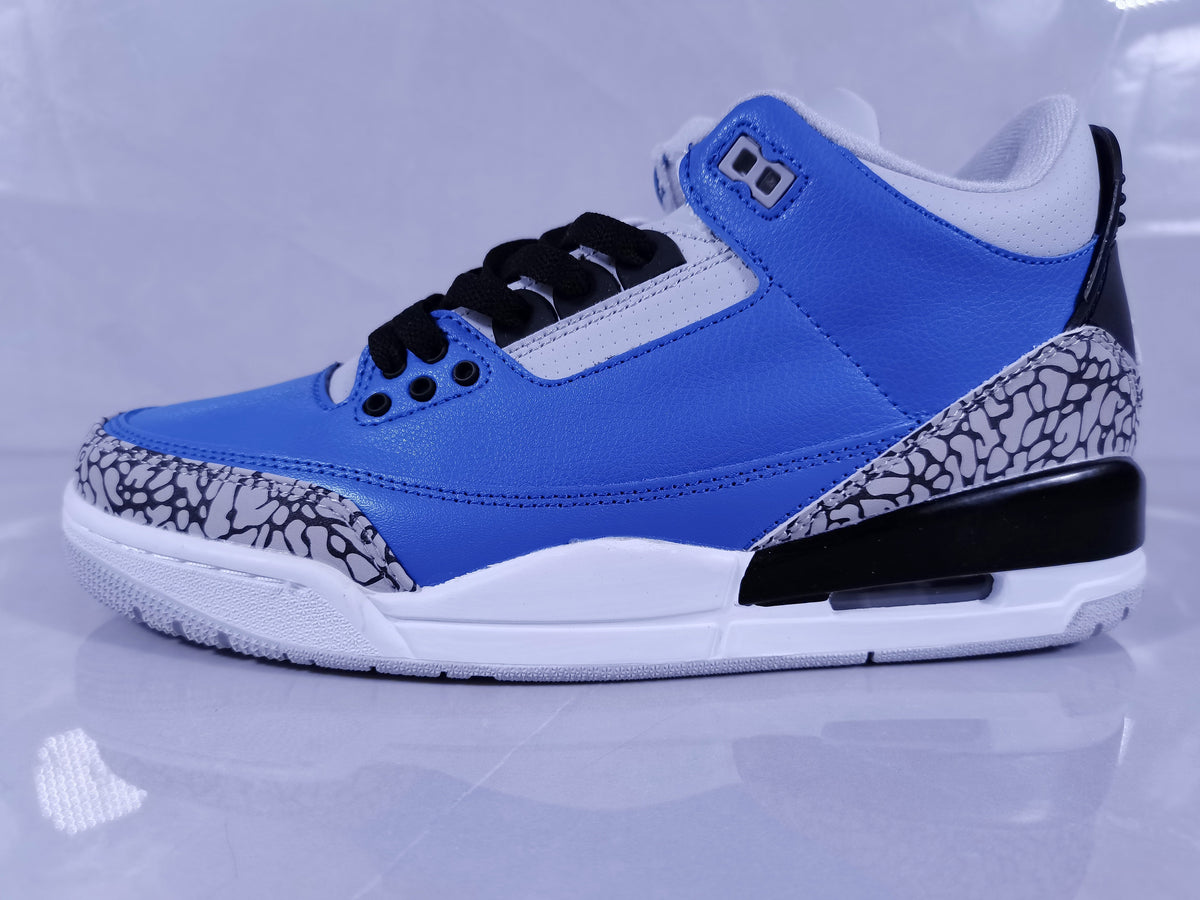 Jordan Air Jordan 3 Retro Blue Black Cement Sneakers