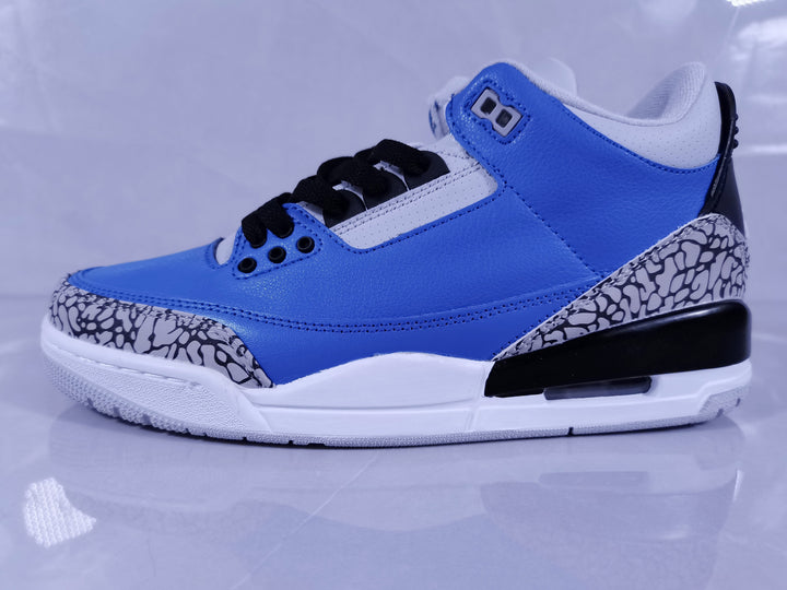 Jordan Air Jordan 3 Retro Blue Black Cement Sneakers