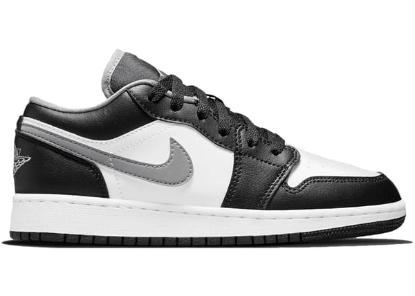 Jordan 1 Low Black White Grey (GS)