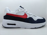 Nike Air Max White, Navy and Red Sneakers