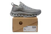 On Cloudtilt Grey Knit Sneakers
