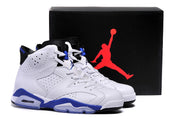 Jordan Air Jordan 6 High-Top Sneakers White and Blue