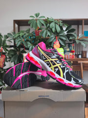 ASICS GEL-Kayano 14 Black Pink Lime Sneakers