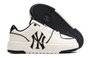 MLB New York Yankees Low-Top Sneakers in White and Black