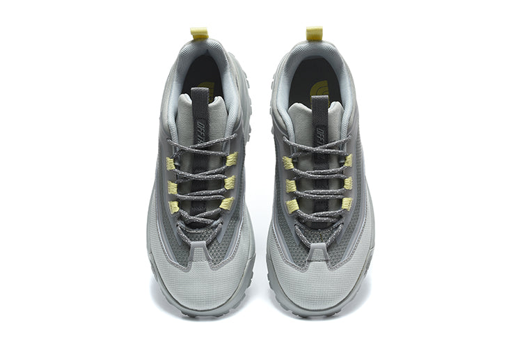 The North Face Hiking Sneakers, Gray with Yellow Accents