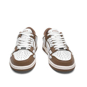 Spade A Low-Top Sneakers in Coffee Brown and White MFS003-281