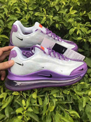 Nike Air Max 720 White and Purple Sneakers