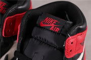 Air Jordan 1 High Bred Toe Black Red White 555088-610
