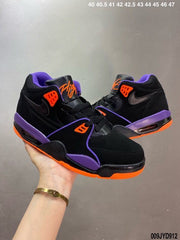 Nike Air Flight 89 Raptors Black Purple Orange Sneakers