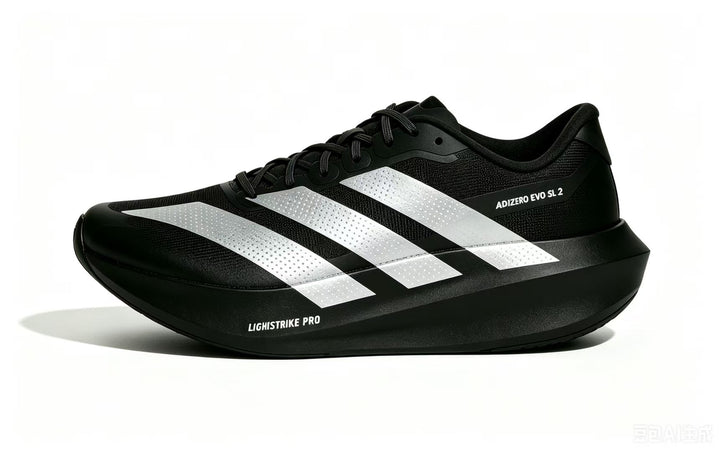adidas Adizero Evo SL 2 Black Silver Running Shoes