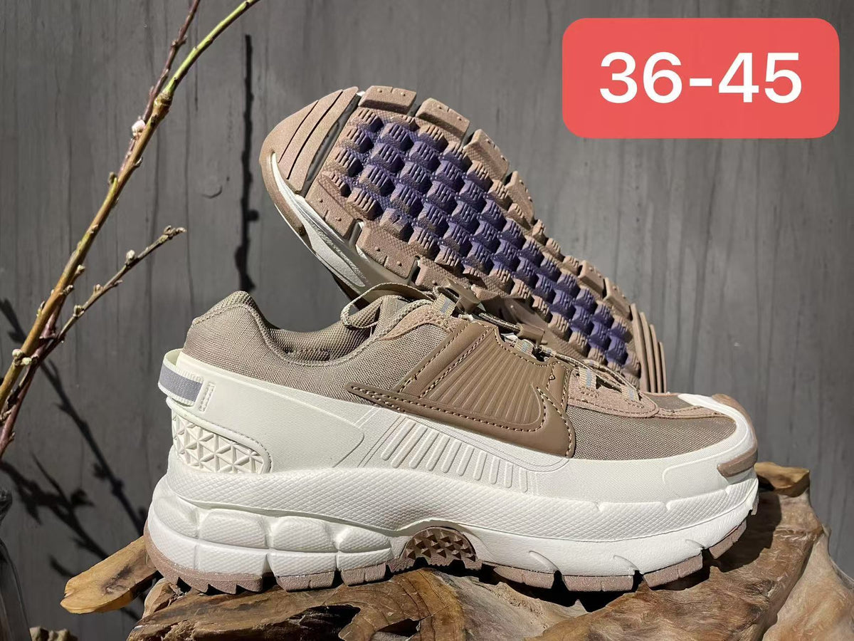 Nike F7 Second-Generation Sneakers in Taupe and White