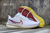 Nike Air Zoom Running Shoes White and Dark Red
