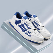 White and Blue Low-Top Sneakers MFS003-123