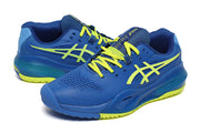 ASICS GEL-RESOLUTION Tennis Shoes in Blue and Lime