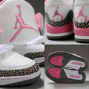 Jordan Air Jordan 3 High-Top Sneakers White Pink